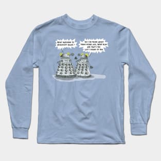 Ctrl Alt Dalek ~ The Blue Screen of Dalek Long Sleeve T-Shirt